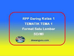 Bahasa indonesia, ipa pembelajaran ke : Download Rpp Daring Kelas 5 Semester 1 Tema 1 Subtema 2
