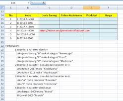 Contoh soal dan penyelesaian fungsi sum average max min. Contoh Soal Excel Mid Left Right Cara Golden