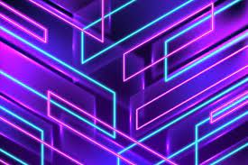 Download Geometric Shapes Neon Lights Background For Free Neon Lights Background Neon Neon Overlay