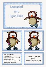 Diese Seite Ist Sehr Zu Empfehlen Es Gibt Sehr Viel Liebevoll Gestaltetes Material Zum Downloaden Und Selbstgestalten Eulen Schule Lesespiele Egon Eule