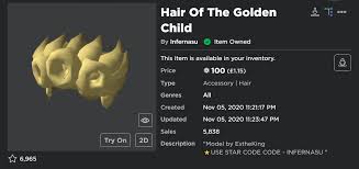 Heyy guys here are 50 black roblox hair codes you can use on games such on bloxburg how to use them! Today Is A Good Day Https Web Roblox Com Catalog 5921547933 Hair Of The Golden Child Shelfyt