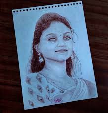 What are some areas to improve in this pencil portrait?