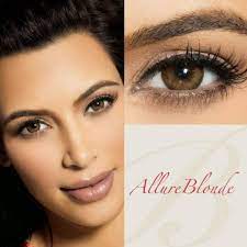 Bella Diamond Allure Blonde Contact Lenses - Kim Kardashian Eye Enlargement  Collection - يوشوب Ushop