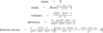 Hypergeometric Distribution 1 51 0