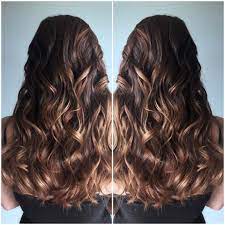 Balayage Highlight And Style Curled Medium Brown Hair With Highlights Brown Hair Balayage Brown Hair With Highlights And Lowlights