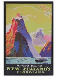 Die sound protect eco profi von wineo ist die perfekt herausgearbeitete matte für jeden bodenbelag. New Zealand Vintage Travel Poster Milford Sound Magma Gallery