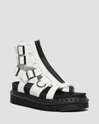 Welted on an airwair sole. Olson Zipped Leather Strap Sandals Dr Martens