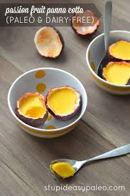 Passion Fruit Panna Cotta Is A Sweet Tart Treat To Excite Your Taste Buds And The Best Part Is That It S Dairy Fruit Recipes Paleo Dairy Passionfruit Recipes