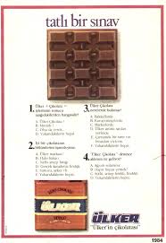 ulker cikolata tatli bir sinav reklam posteri reklam cikolata