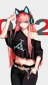 Customize and personalise your desktop, mobile phone and tablet with these free wallpapers! Download 750x1334 Wallpaper Hot Anime Girl Zero Two Urban Outfit Art Iphone 7 Iphone 8 750x1334 Hd Image Background 8058