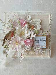 Shabby Chic Happy Birthday Card Shabby Chic Happy Birthday Vintage Birthday Cards Shabby Chic Cards
