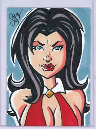 Vampirella Sketch Card by Cal Slayton, in Don Walthrop's Vampirella  Convention Sketches Comic Art Gallery Room