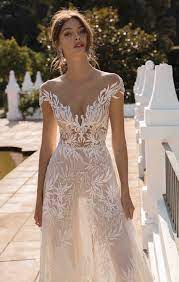 Berta Perfection Berta Wedding Dress Sheer Wedding Dress Bridal Gowns