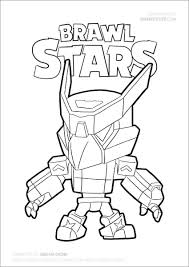 High quality free printable pdf coloring, drawing, painting pages and books for adults. Brawl Stars Coloring Pages Mecha Crow Coloringbay