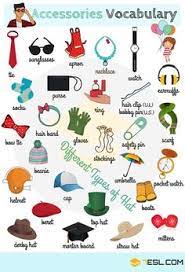 400shares Accessories Or Fashion Accessories Are Items Used To Contribute In A Secondary Manner To The Wearer S O English Vocabulary Learn English Vocabulary