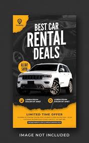 Car Rental Promotion Social Media Instagram Story Banner Template In 2021 Car Rental Social Media Instagram Social Media