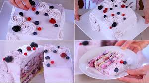 Torta Quadrata Facile Torta Di Compleanno Furba In Meno Di Mezz Ora Torta Con La Panna E I Frutti Di Bosco Come In Pasticc Torte Quadrate Torte Cupcake Torte