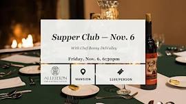 Supper Club — Nov. 6