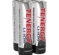Combo: 4 PCS Tenergy Li-ion 18650 Cylindrical 3.7V 2600mAh Rechargeable  Batteries w/ PCB (Button Top)
