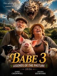 Babe 3: Legends of the Pasture (2026) The world's most extraordinary pig is  back to prove that kindness is the ultimate strength. Babe 3: Legends of  the Pasture brings the beloved Hoggett