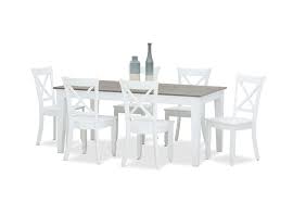 With over 700 dining sets listed, here is where you'll find the largest collection of dining suites in australia, from stores in sydney, melbourne, brisbane and across the country. White Marseille 7 Piece Dining Suite With Clouds Dining Chairs Amart Furniture
