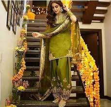 Wedding Haldi Mehendi Salwar Suit Indian Ethinic Trending Fashion Rakhi Special In 2020 Wedding Dresses For Girls Pakistani Bridal Dresses Pakistani Wedding Dresses