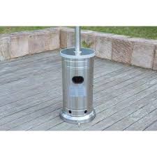 Garden Treasures 48000 Btu Stainless Steel Floorstanding Liquid Propane Patio Heater Lowes Com Propane Patio Heater Patio Heater Gas Patio Heater