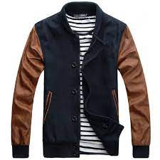Men S Leather Sleeves Navy Wool Varsity Jacket On Sale Men S Navy Wool Varsity Jacket 96 00 2013lettermanjackets Co Well Dressed Men Mens Outfits Jackets
