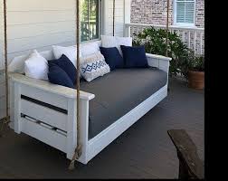 Custom Sunbrella Daybed Cover Outdoor Fabric Mattress Etsy Porch Swing Bed Porch Swing Cushions Outdoor Daybed Cushion