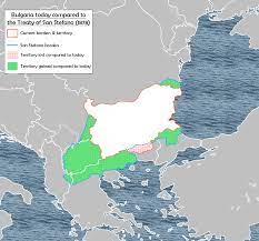 The 1878 treaty of san stefano was a treaty between russia and the ottoman empire signed at san stefano, then a village west of constantinople (nowadays i̇stanbul), on 3 march [o.s. Bulgaria Today Compared To The Treaty Of San Stefano 1878 Mapporn