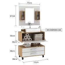 Gabinete Para Banheiro Sem Cuba Espelheira E Gaveteiro Espresso Moveis Cuba Banheiro Gabinete Banheiro Espelheira