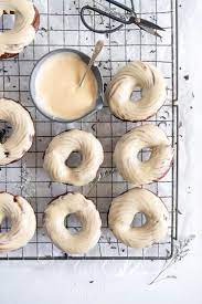 Earl Grey Crullers With Earl Grey Glaze Baked Doughnuts Donut Recipes Choux Pastry