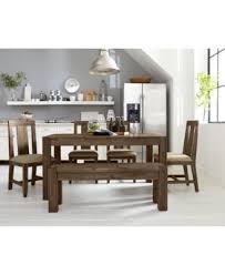 If storage would take up needed well, i need more dining table seating available for when the table is extended and we have more than four people at the table. Furniture Canyon Small 6 Pc Dining Set 60 Dining Table 4 Side Chairs Bench Created For Macy S Reviews Furniture Macy S