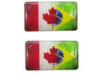 A bandeira atual do canadá é composta por dois retângulos verticais e vermelhos nas. Bandeira Brasil Canada Elo7