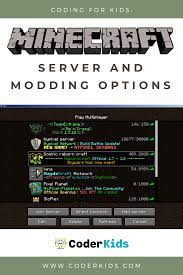 Check spelling or type a new query. Minecraft Server And Modding Options Coder Kids