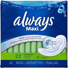 Always Maxi Pads Winged Unscented Super Absorbency Size 2 22 Ct Walmart Com Always Maxi Pads Always Maxi Home Health Care