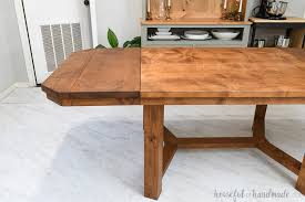 I don't know why i've waited so long to build this table. Diy Dining Table With Leaves Houseful Of Handmade