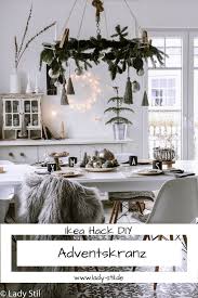 Hangender Adventskranz Lady Stil De Adventkranz Adventskranz Weihnachtsschmuck Diy