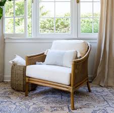 Ideal For Transitional Spaces The Brentes Lounge Chair Features Woven Ratta Lounge Chairs Living Room Leather Dining Room Chairs Accent Chairs For Living Room