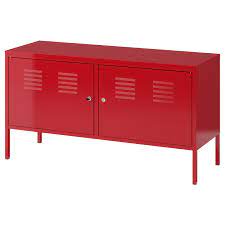 Sideboards and buffets with hutches seem to be found in the kitchen more than they are in a formal dining room. Ikea Ps Armoire Metallique Rouge 119x63 Cm Ikea