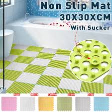 Non skid shower mat contemporary bathroom and bath mat ceiling lighting neutral colors niche pedestal sink recessed lighting sconce shower rub tile walls wall lighting guest bath photo credit to. Buy 1pc Grid Plastic Household Bathroom Mats Bath Kitchen Splicing Thick Absorbent Mat With Sucker At Affordable Prices Price 16 Usd Free Shipping Real Reviews With Photos Joom