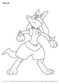 Learn How To Draw Lucario From Pokemon Pokemon Step By Step Drawing Tutorials Right now, gen 1, 2, and mo. learn how to draw lucario from pokemon
