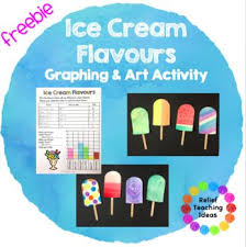 Ice Cream Flavours Graphing And Art Activity By Relief Teaching Ideas Teachers Pay Teachers In 2020 Relief Teaching Ideas Ice Cream Flavors Art Activities
