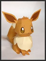 Pokemon Eevee Free Papercraft Download Papercraft Pokemon Pokemon Eevee Pokemon Craft