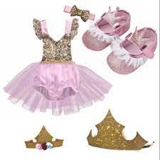 Princess Aurora Sleeping Beauty Baby Costume Girls Dress Shoes Tiara Crown Shopee Philippines