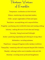 25 Best 13 Virtues Images Benjamin Franklin Words Ben