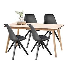 With the ability to choose from different shapes, colors, and. Heyesk Dining Room Chair Mid Century Modern Kitchen Chairs Upholstered Seat Black 1