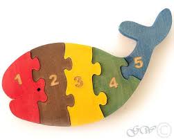 Wooden Puzzle Whale Wooden Toys Wooden Animal Puzzle Numbered Whale Puzzle M216 Wooden Animals Wooden Puzzles Wooden Toys