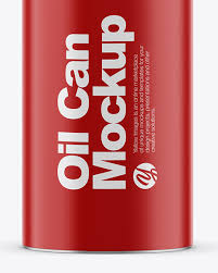 Matte Oil Tin Can Mockup In Can Mockups On Yellow Images Object Mockups