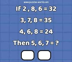 Missing character puzzles questions and answers. Maths Logic Puzzle Puzzles World